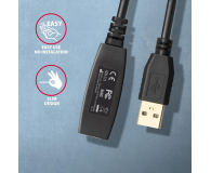 AXAGON ADR-205 USB 2.0 A-M -> A-F aktywny kabel przedłużacz/wzmacniacz 5m - 1353395 - zdjęcie 3